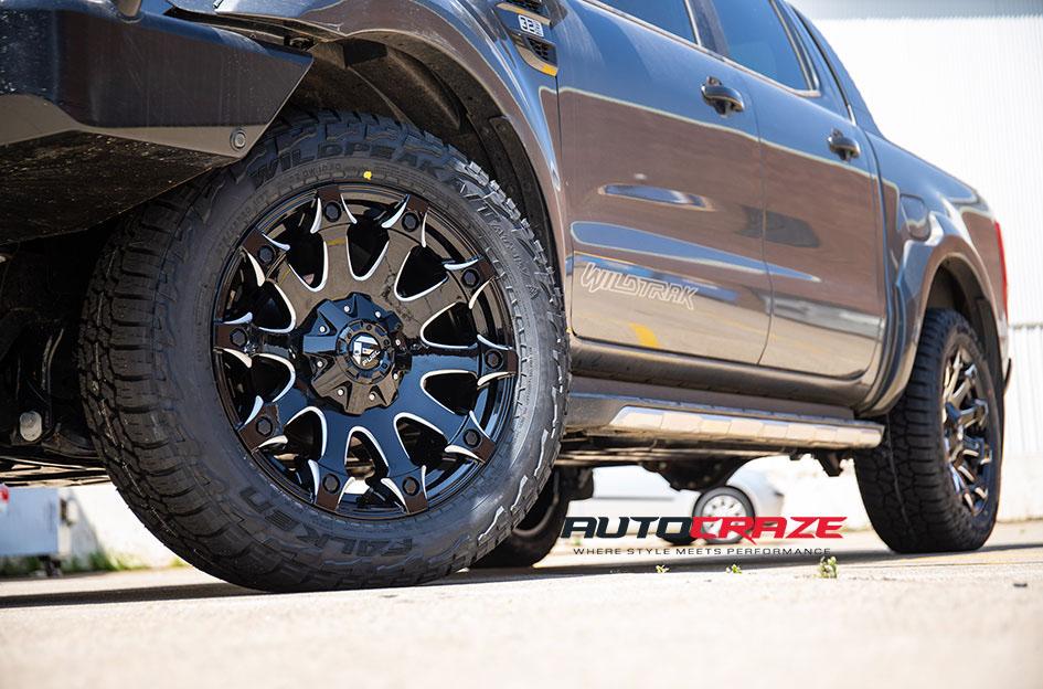 FORD RANGER BATTLE AXE GLOSS BLACK MILLED ACCENTS
